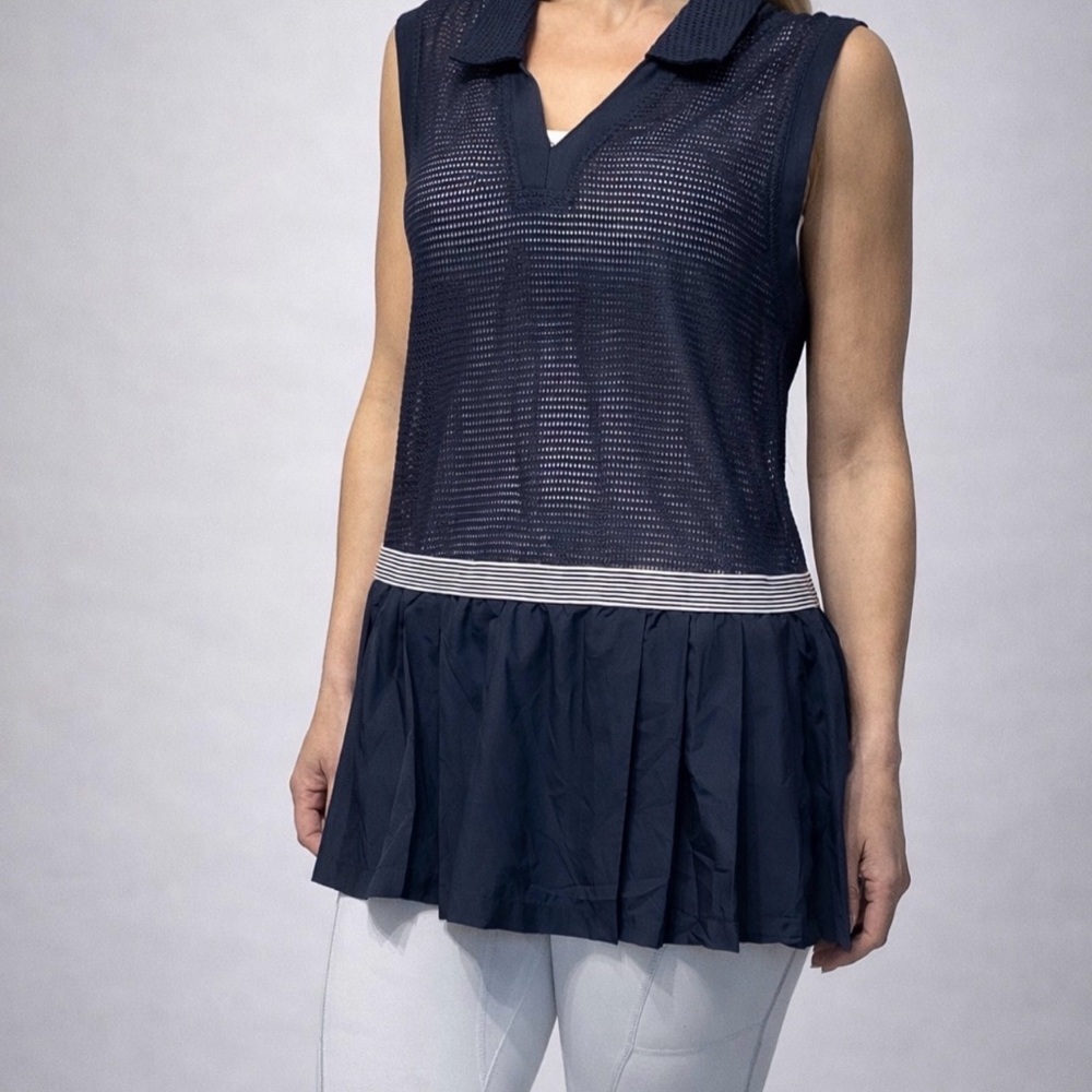 FP Movement by Free People Navy Mesh Tank Top